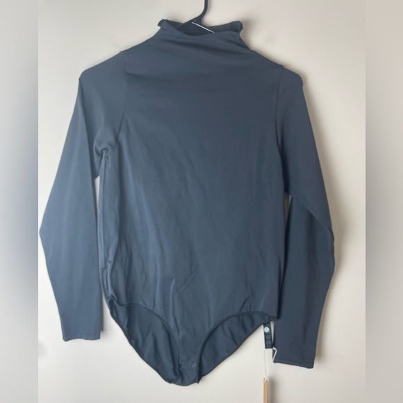 SKIMS Essential Bodysuit Mock Neck Long Sleeve Onyx Black Size 2X/3X - Picture 1 of 6